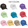 "Personalized Quote Hats For Bridesmaids"