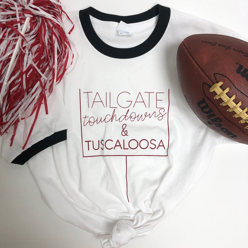 Tailgate Touchdowns and Tuscaloosa Ringer Tee